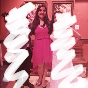 Pink High Low Dress